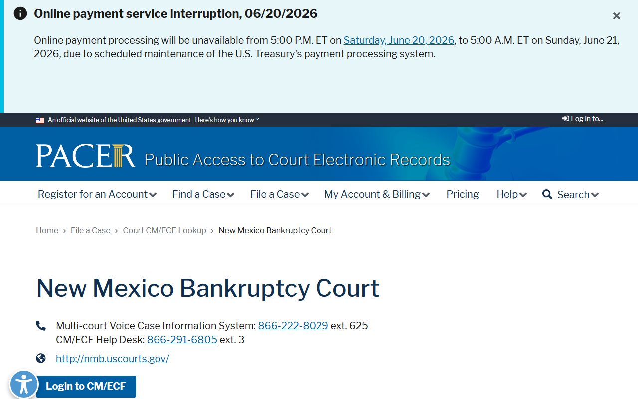Roosevelt County Court Clerk records contrasted with federal bankruptcy PACER lookup