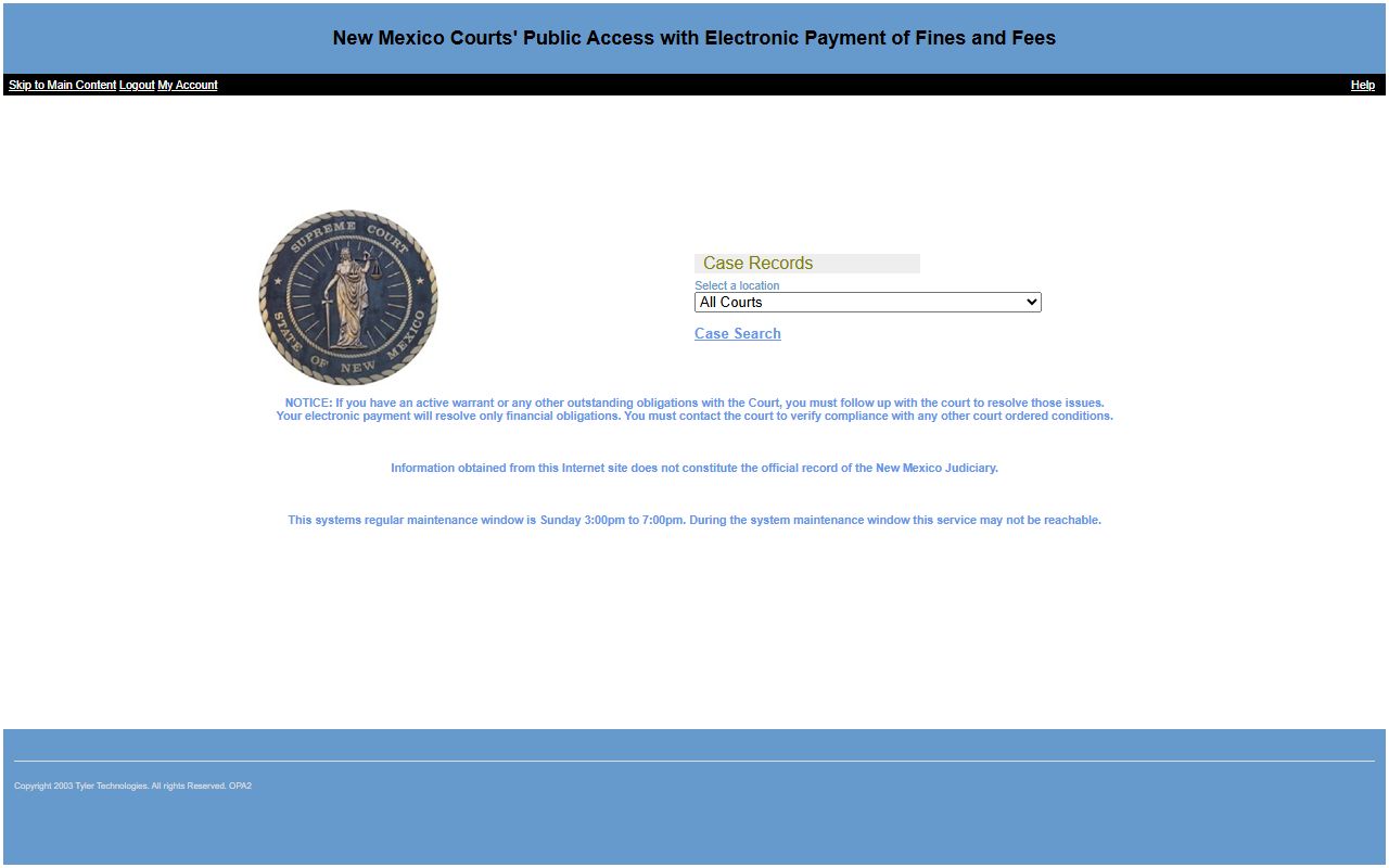 Roosevelt County court records Odyssey Public Access reSearchNM entry