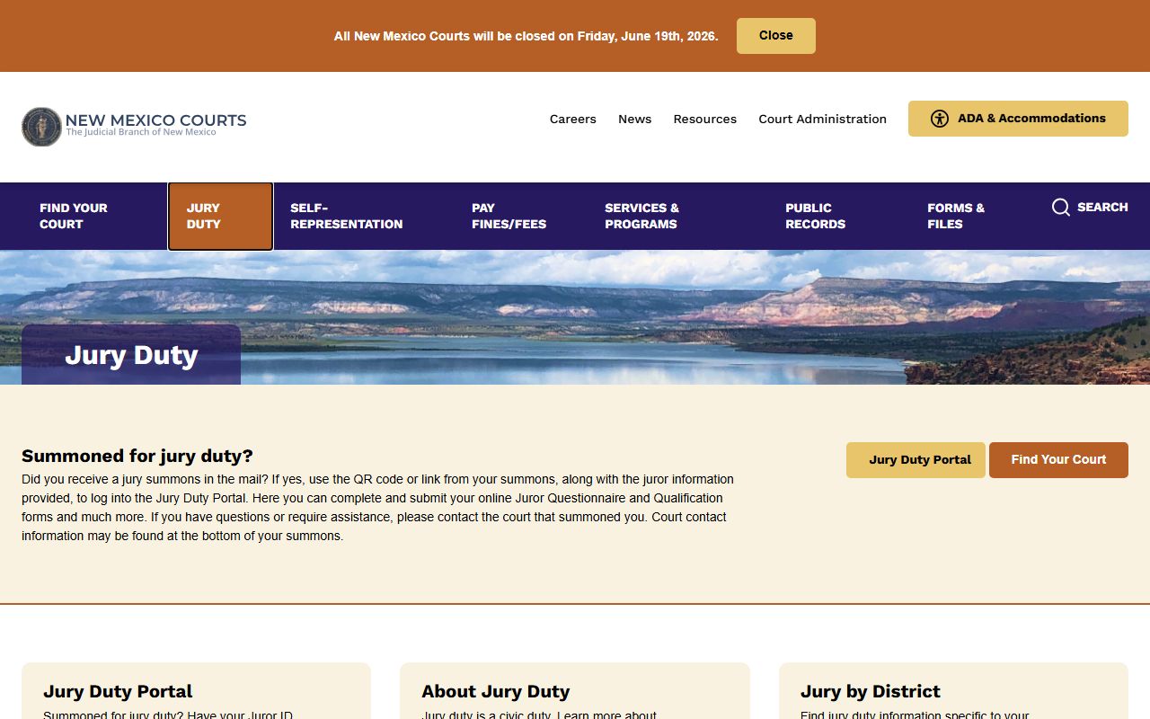 Roosevelt County court records New Mexico jury portal