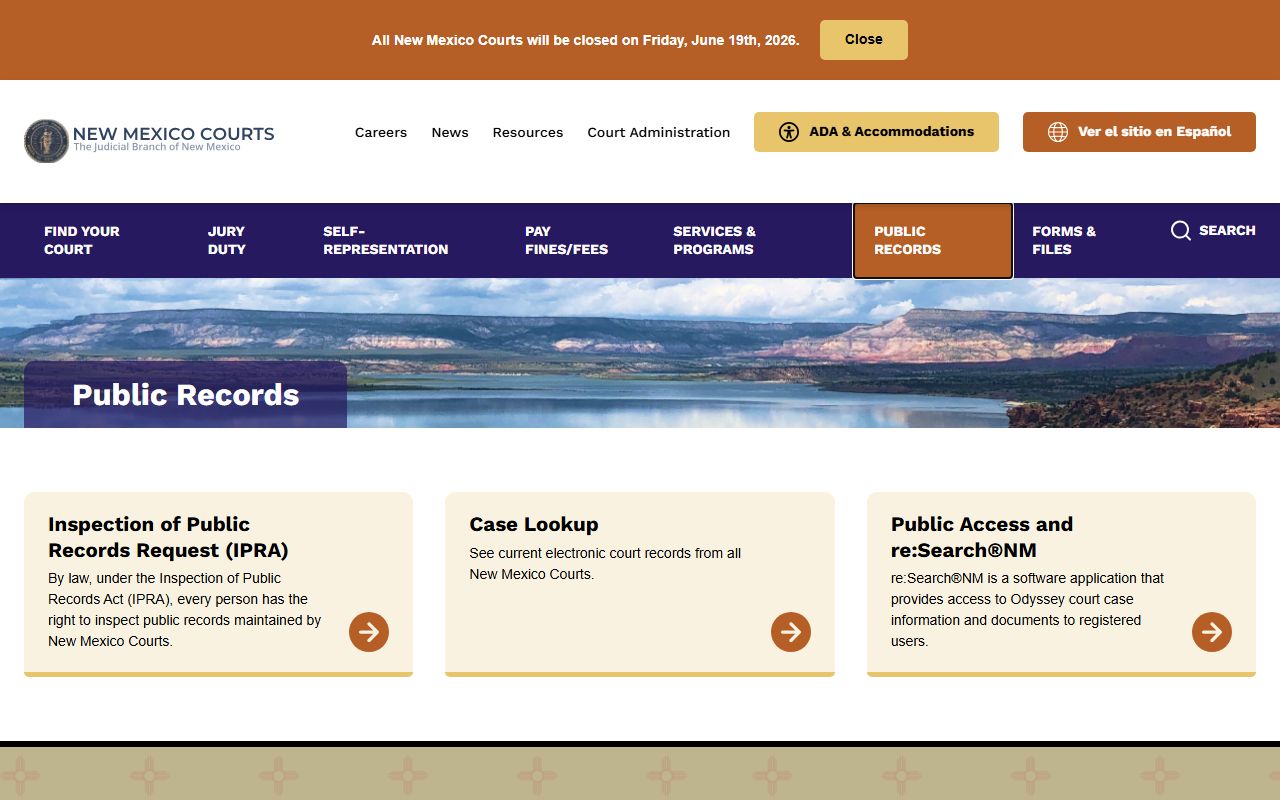 Roosevelt County court records public records access