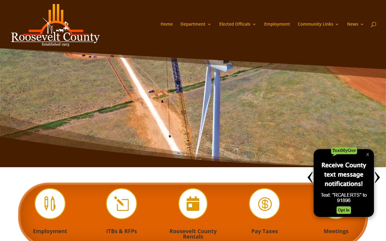 Roosevelt County court records county homepage